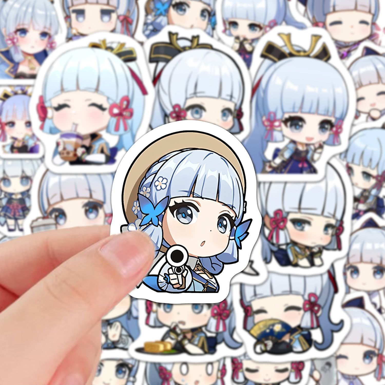 Phone Accessories China - Набор наклеек Kamisato Ayaka (60 шт.)