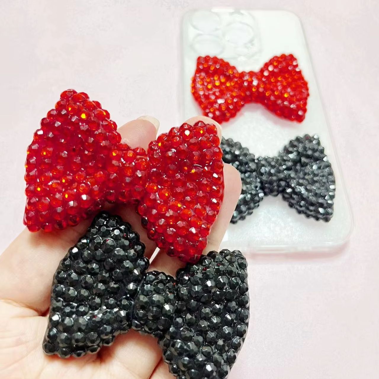 Phone Accessories Logo Design - 1 шт. Y2K Kawaii Bling розовый